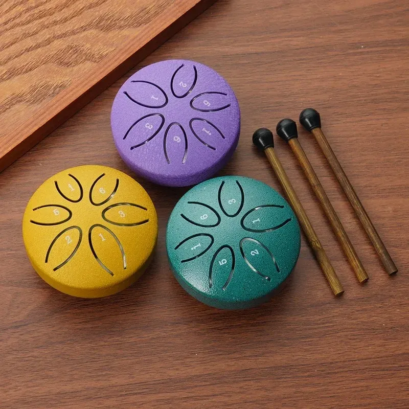 Rain Stick Percussion - Tamburo a Lingua d'Acciaio da 3