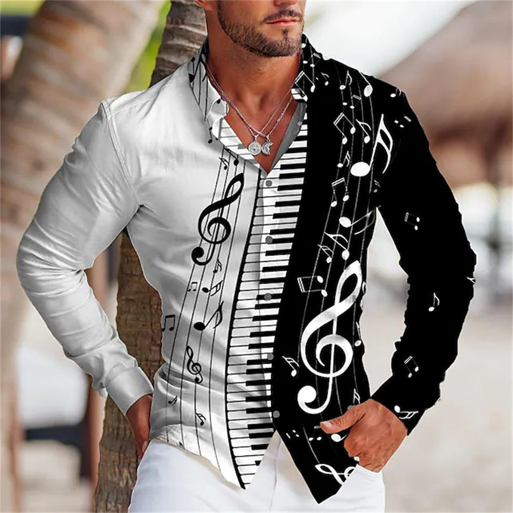 Musical Instrument Sign - Camicia a maniche lunghe da uomo