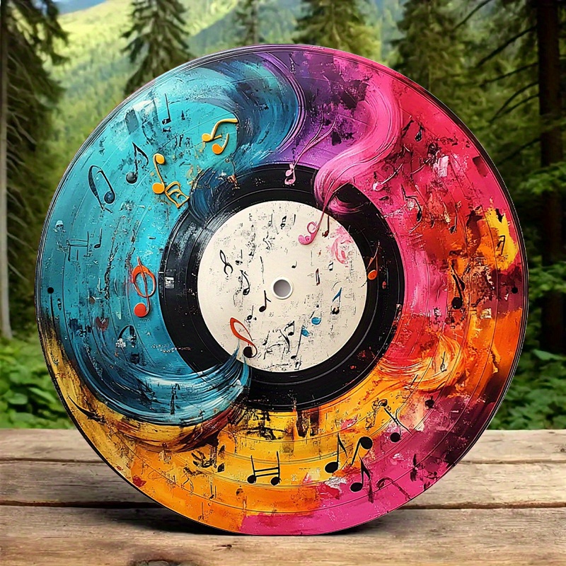 Musical Instrument Sign - Targa in metallo piatta 2D con