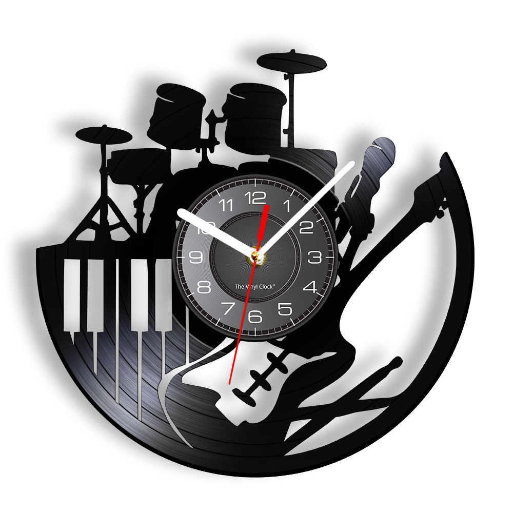 Musical Instrument Sign - Set di Orologi da Parete in