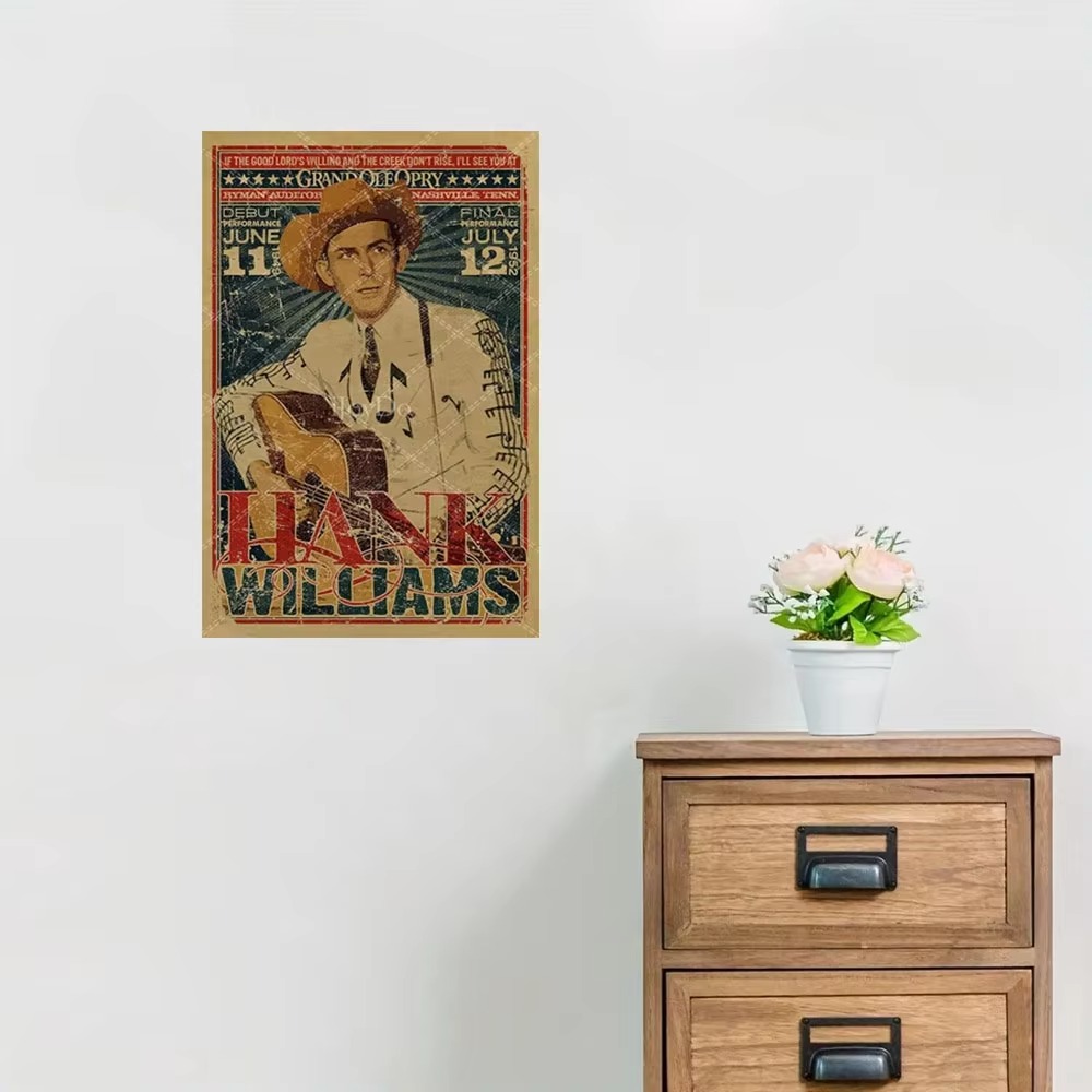 Hank Williams Targa in metallo - Musical Instrument Sign recensione e prezzo