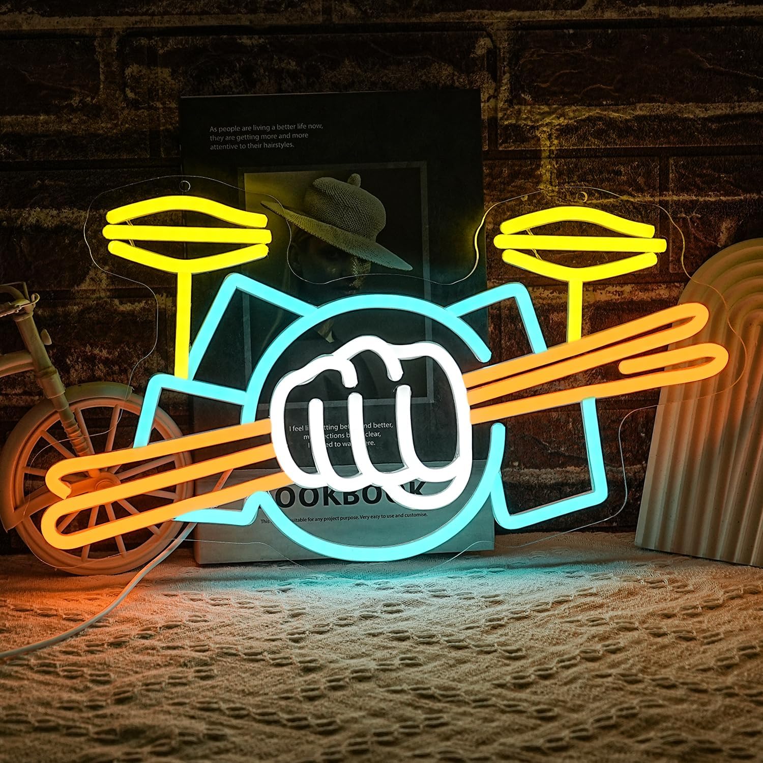 Insegna al Neon a Forma di Bat - Musical Instrument Sign recensione e prezzo