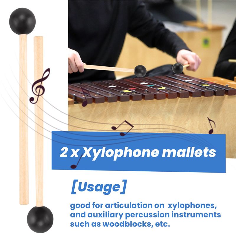2 Pezzi Bacchette con Testa in - Musical Instrument Glockenspiel recensione e prezzo